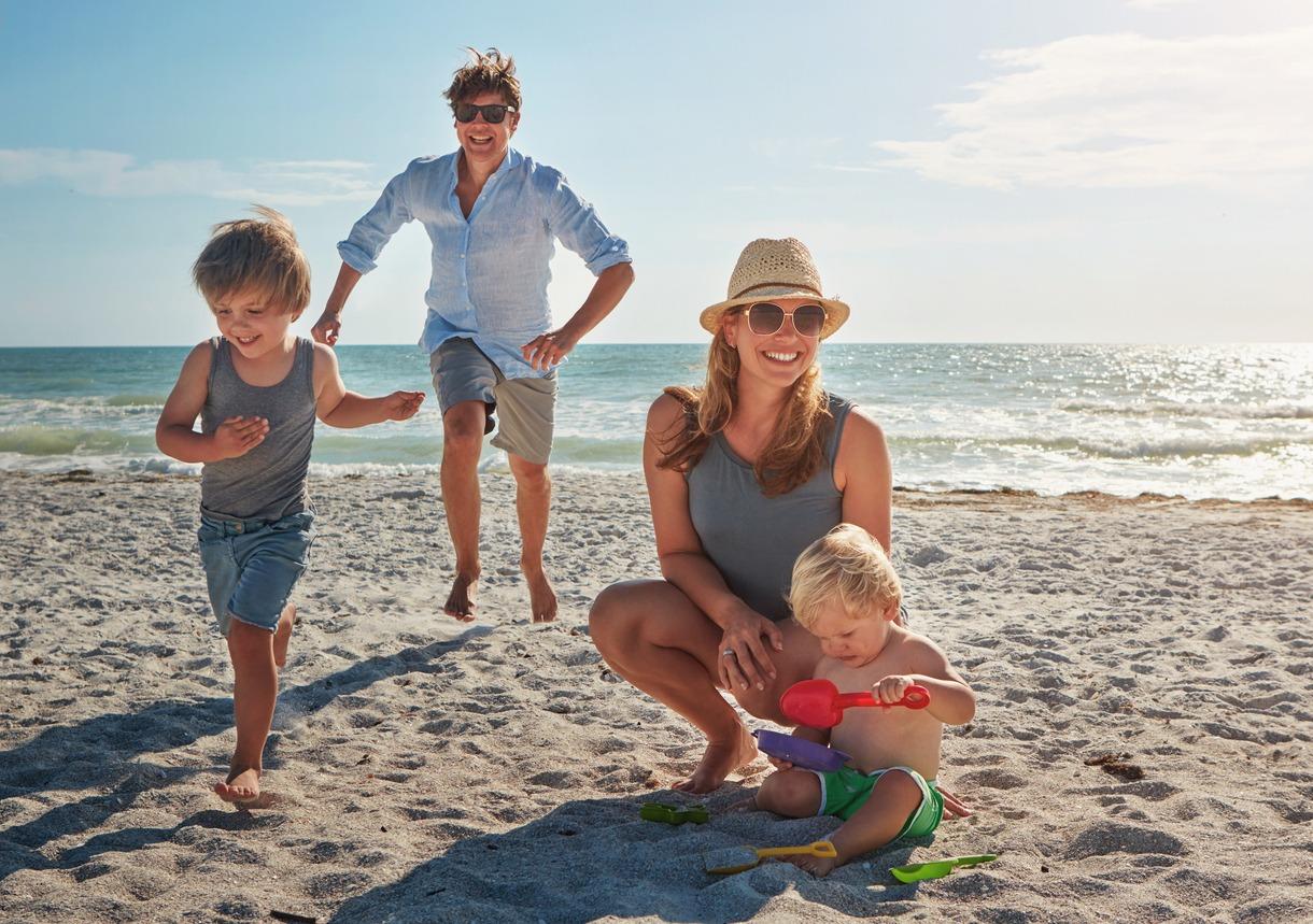 They're a family that loves the beach